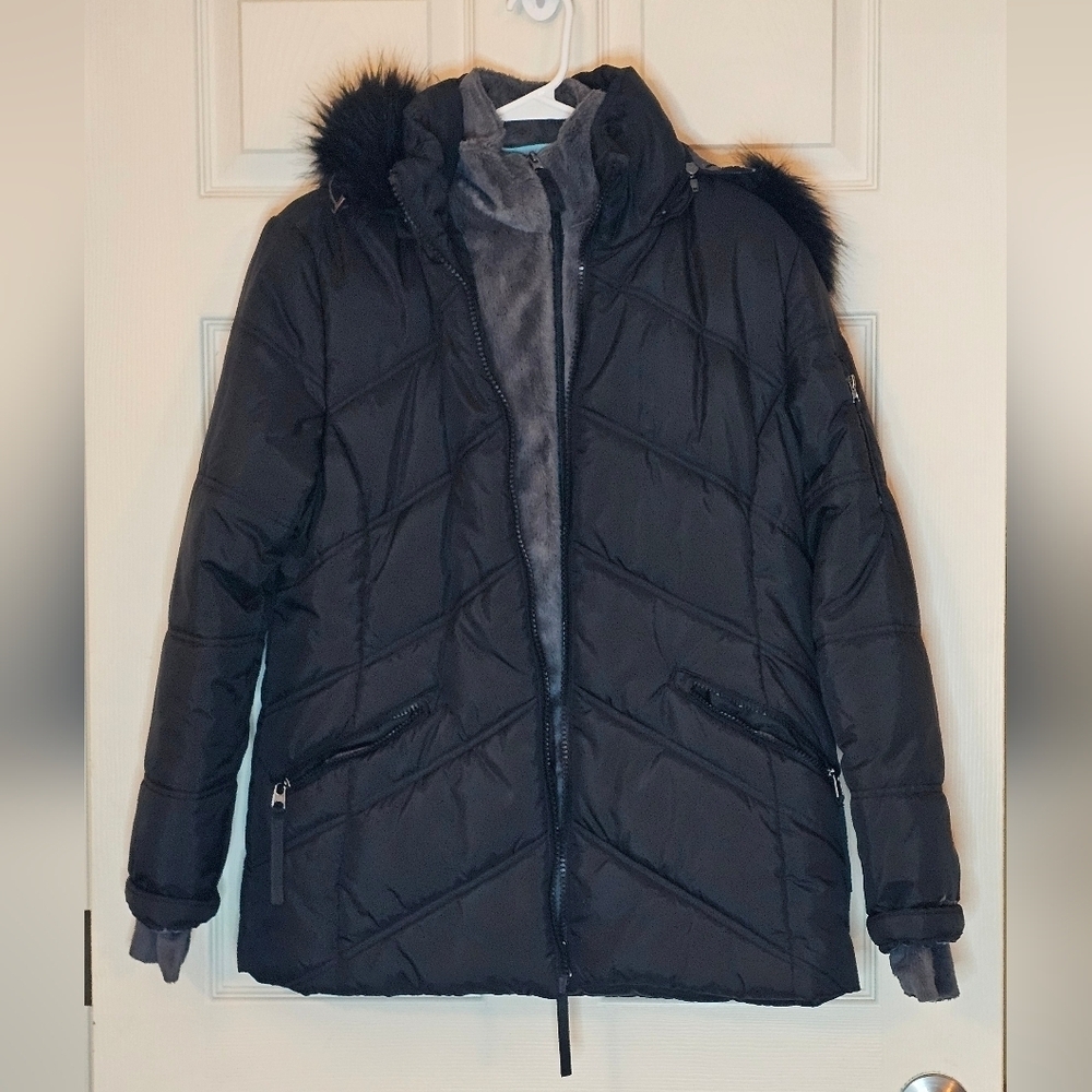Free Country Brisk Parka Jacket/Puffer Jacket/Faux Fur Hood